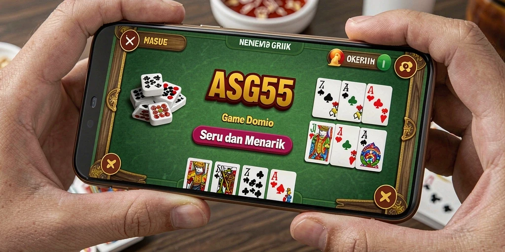 Tampilan gameplay ASG55 yang mendebarkan dalam permainan Domino.
