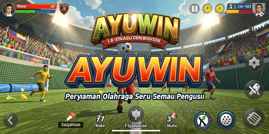 Tampak gameplay seru di AYUWIN dengan berbagai olahraga.
