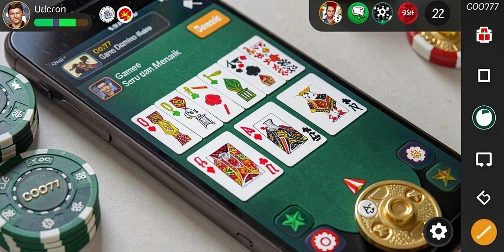 Tampilan gameplay seru dan interaktif di COO77.