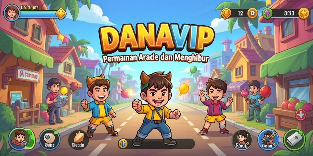 Tampilan gameplay <strong>DANAVIP</strong> yang memukau dan penuh aksi.