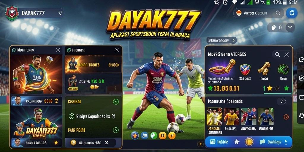 Screenshot tampilan permainan Sportsbook DAYAK777 yang menarik.