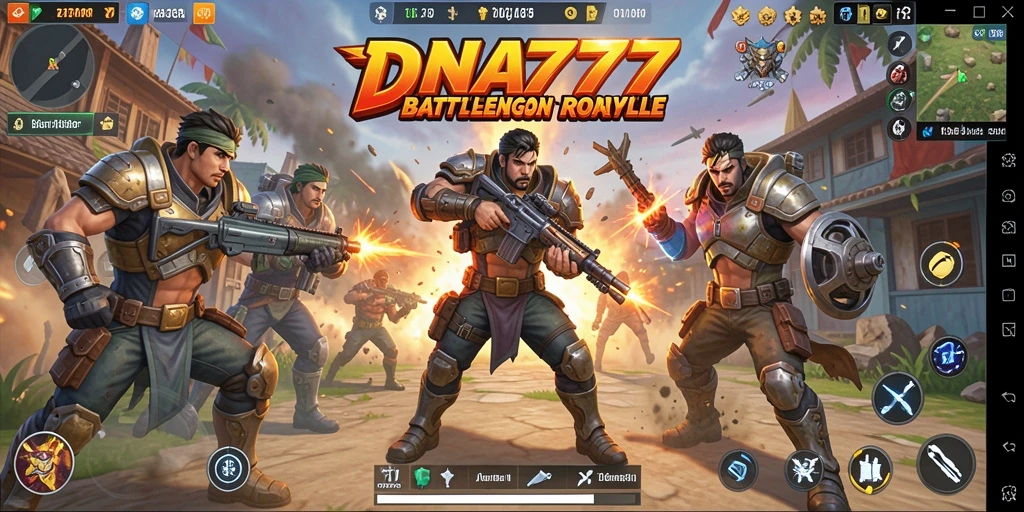 Tampilan menarik dari pertandingan Battle Royale yang intens.
