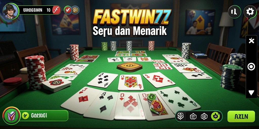 Tampilan gameplay Gaple yang seru dan interaktif di FASTWIN77.