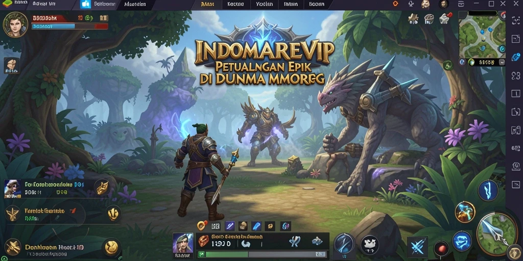 Tampilan grafis indah dan penuh aksi dalam gameplay INDOMAREVIP.