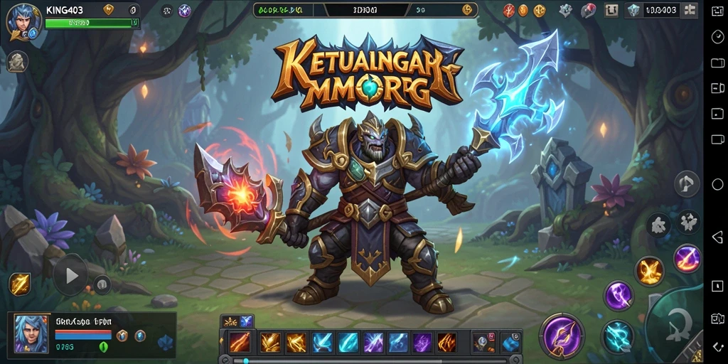 Tangkapan layar KING403 menampilkan aksi gameplay MMORPG yang mendebarkan.