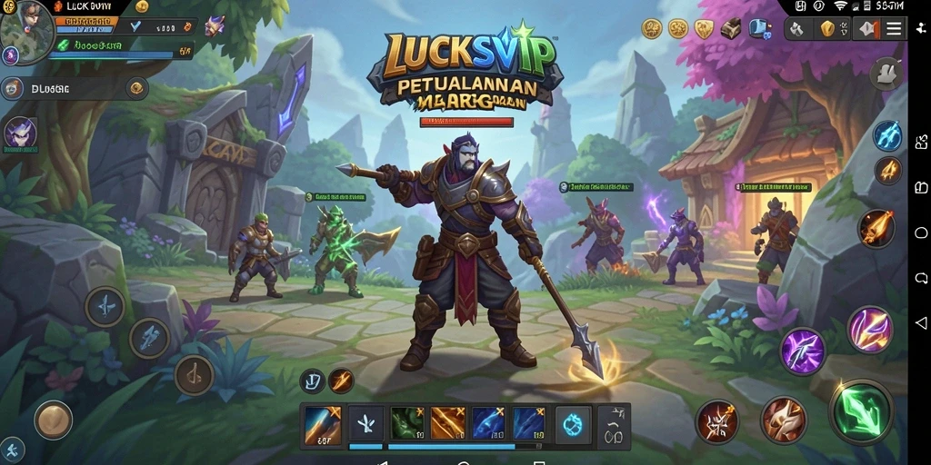 Tampilan gameplay ARPG yang mendebarkan di LUCKSVIP.