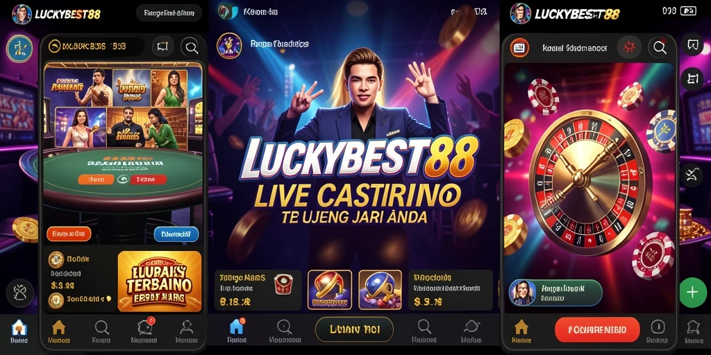 Tampilan gameplay menegangkan di LUCKYBEST88 Live Casino.