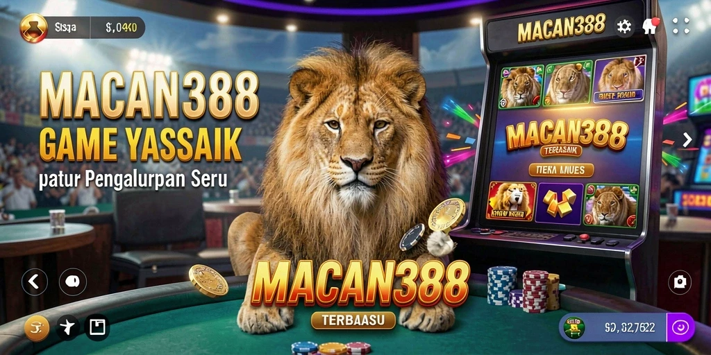 Screenshot utama MACAN388 dengan gameplay Kasino yang menarik dan mendebarkan.