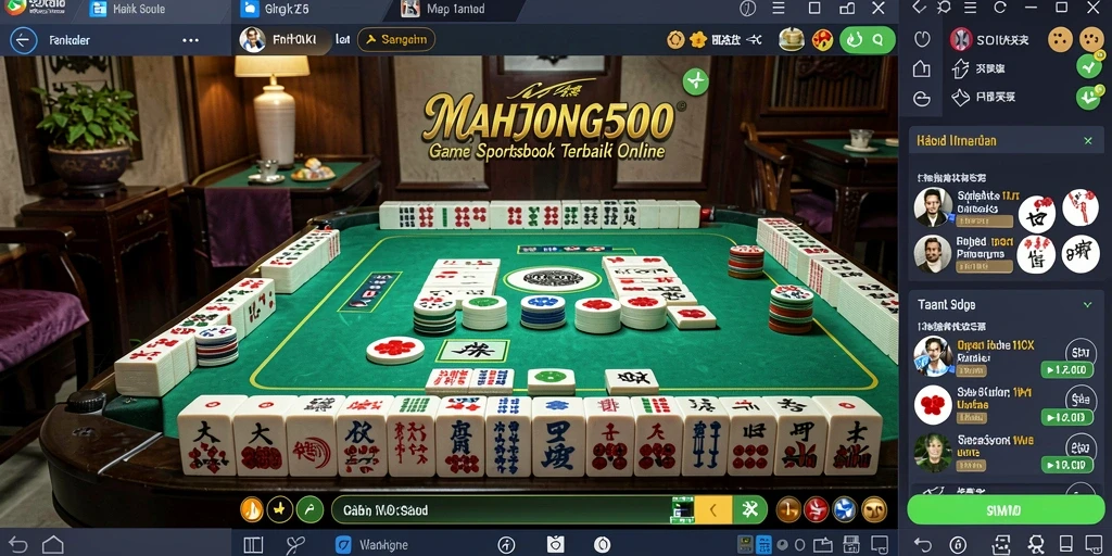 Tampilan gameplay MAHJONG500 yang menarik dengan fitur Sportsbook lengkap.