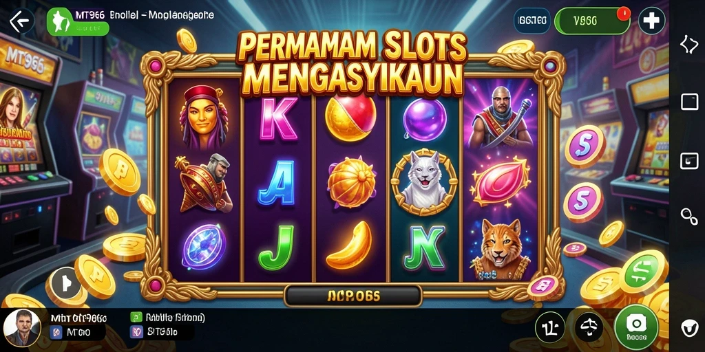 Screenshot gameplay MT966 dengan tampilan slot yang menarik.