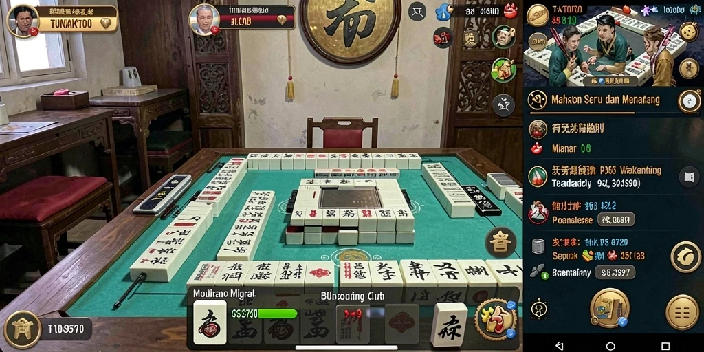 Screenshot PUNCAKTOTO menampilkan gameplay seru Mahjong yang mengasyikkan.