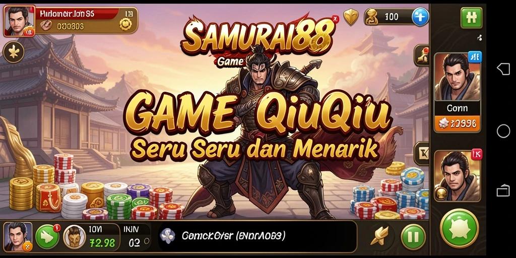 Screenshot utama menampilkan gameplay seru QiuQiu.